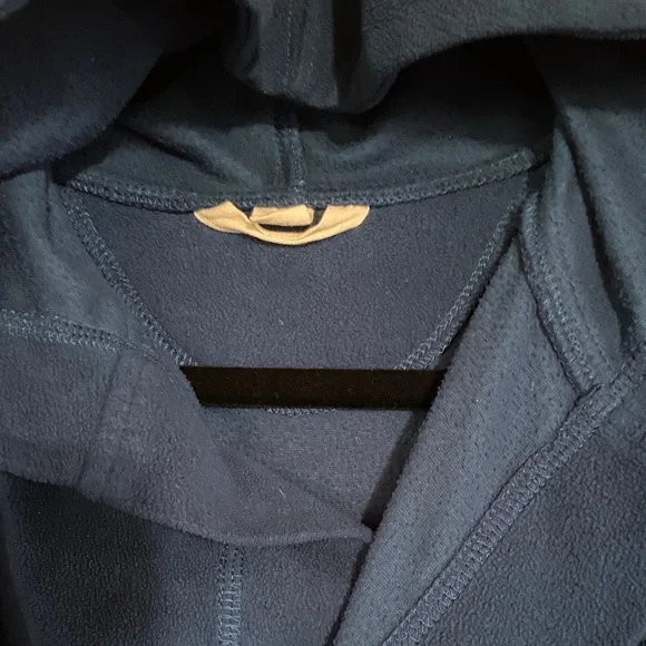 Lands' End Navy Hooded Kids BathRobe Size 8 - Picture 4 of 11